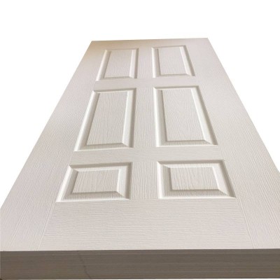 6 Panel Hdf Mdf Wood Grain White Primer Door Skin