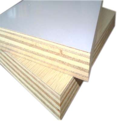 one side white color  4mm thick melamine  plywood panel for back panel