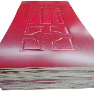 2.7mm 3mm 4.2mm woodgrain melamine finished hdf moulded door skin for interior door