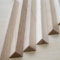 Custom high quality paulownia solid wood chamfer strips from Jiusi Woods